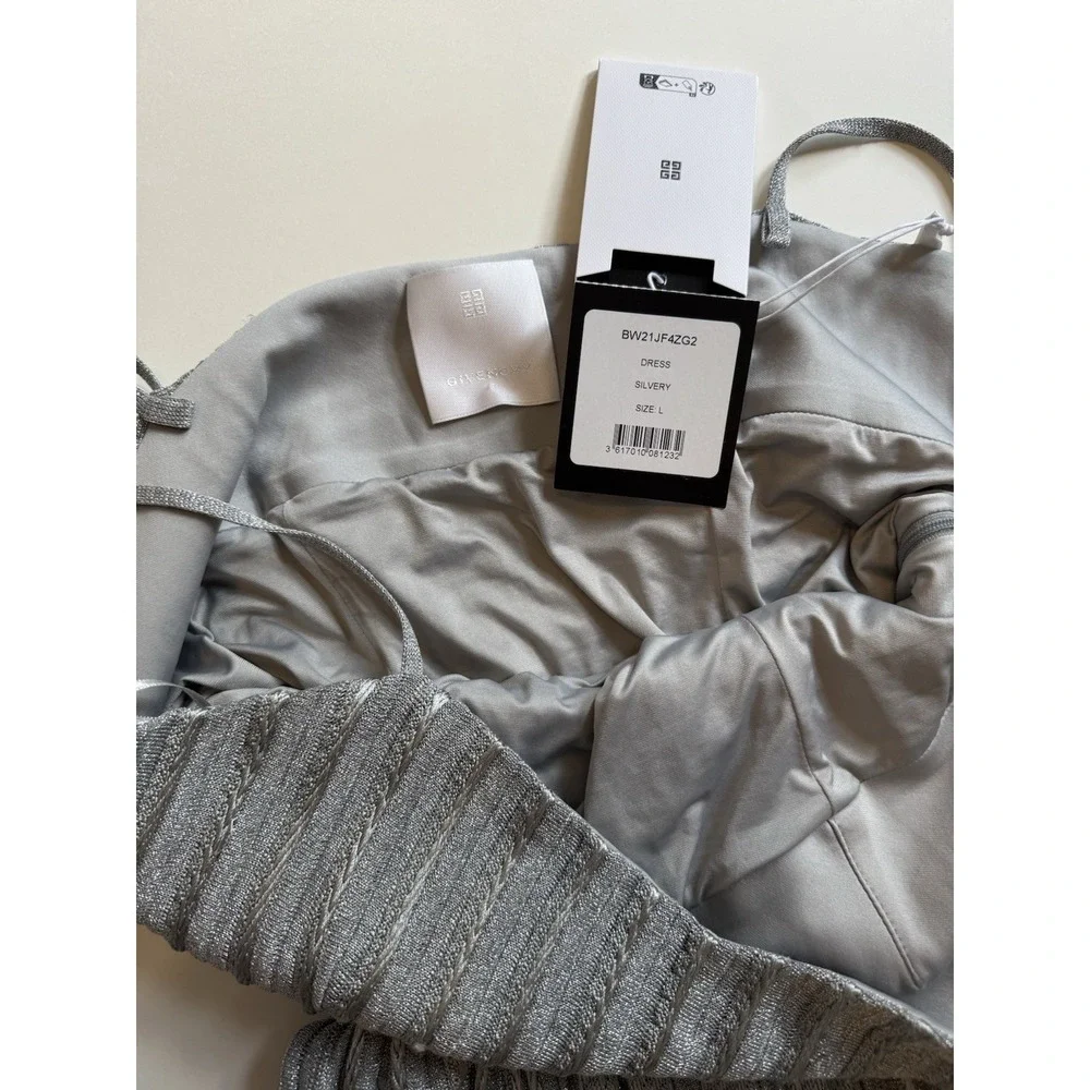 Givenchy - Metallic 4G Cable Knit Maxi Dress‎ Size L - Picture 10 of 16